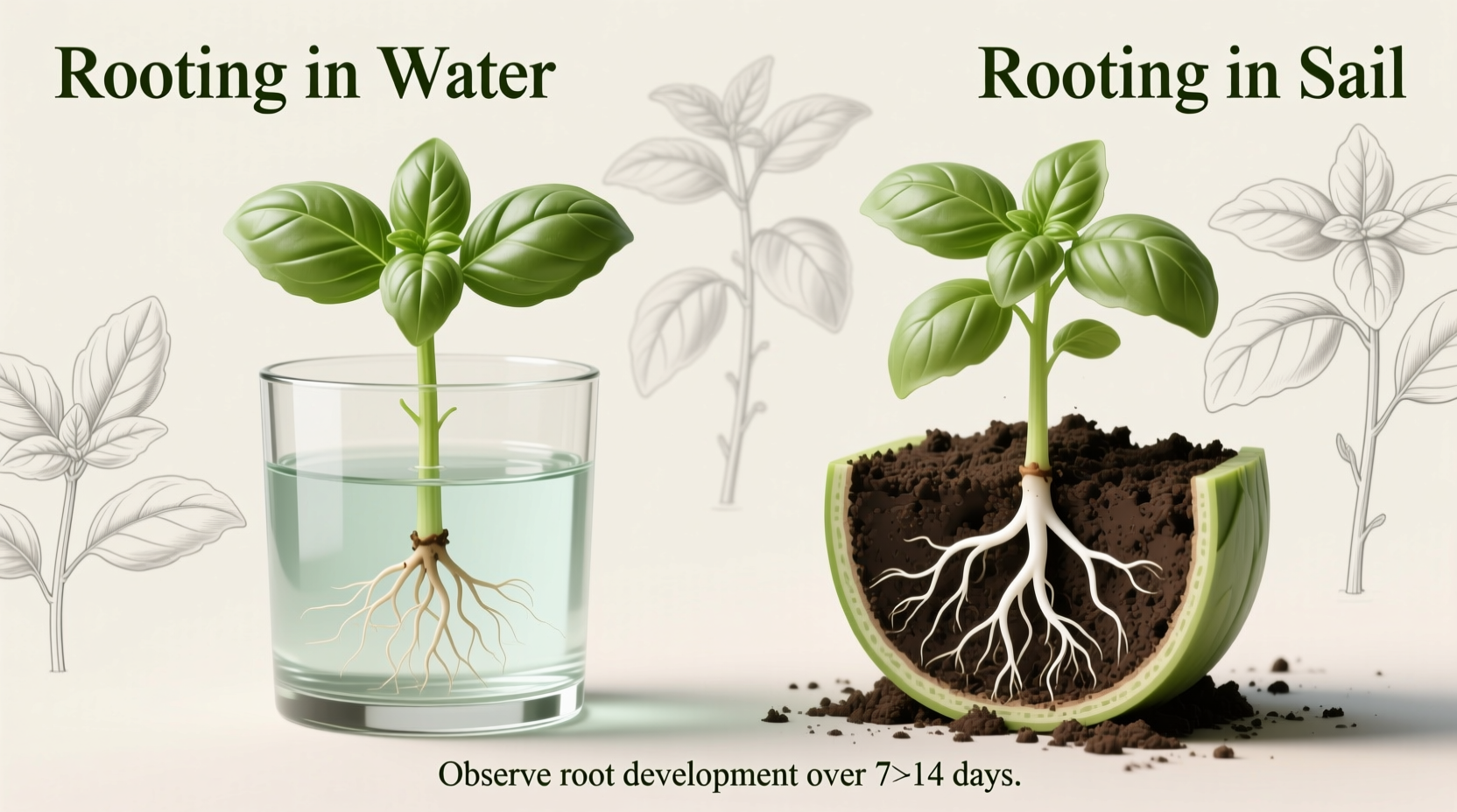 How to Root Basil Cuttings in Water or Soil