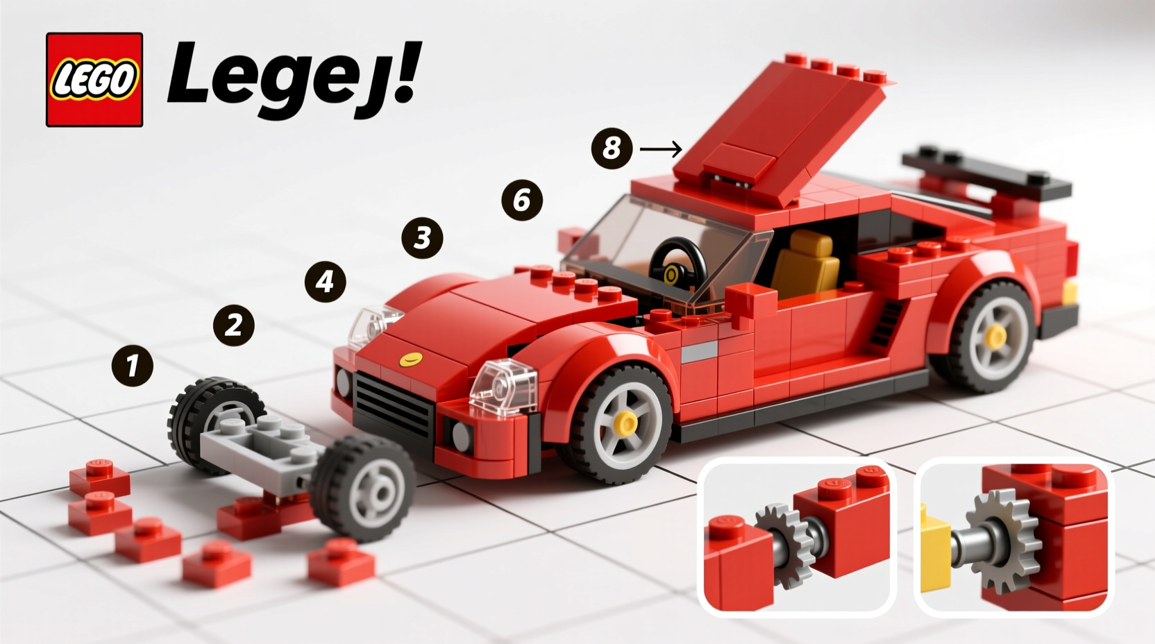 how to build a car from legos