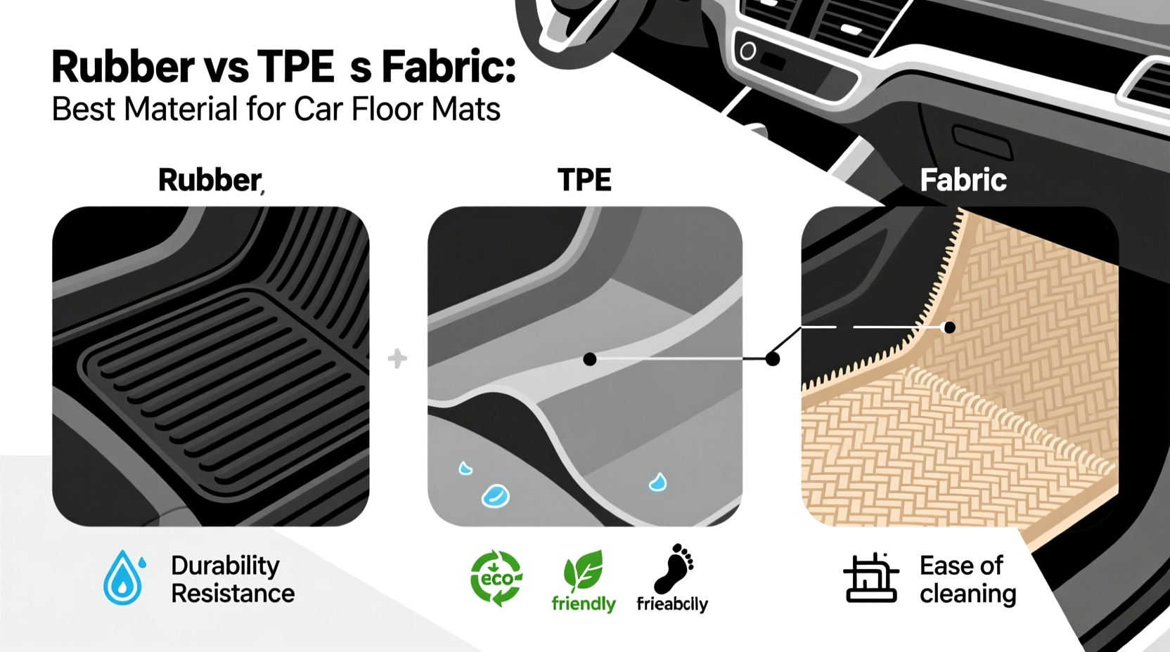 rubber vs tpe vs fabric