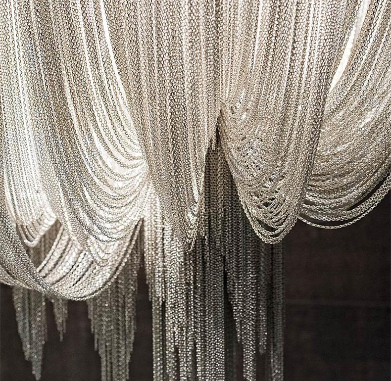 Decorative LED Pendant Lighting Modern Luxury  Aluminum Chain Chandelier lighting