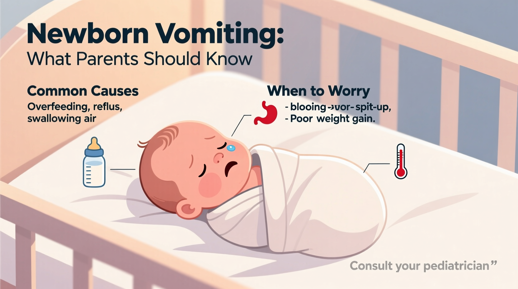 newborn throw up common causes when to worry