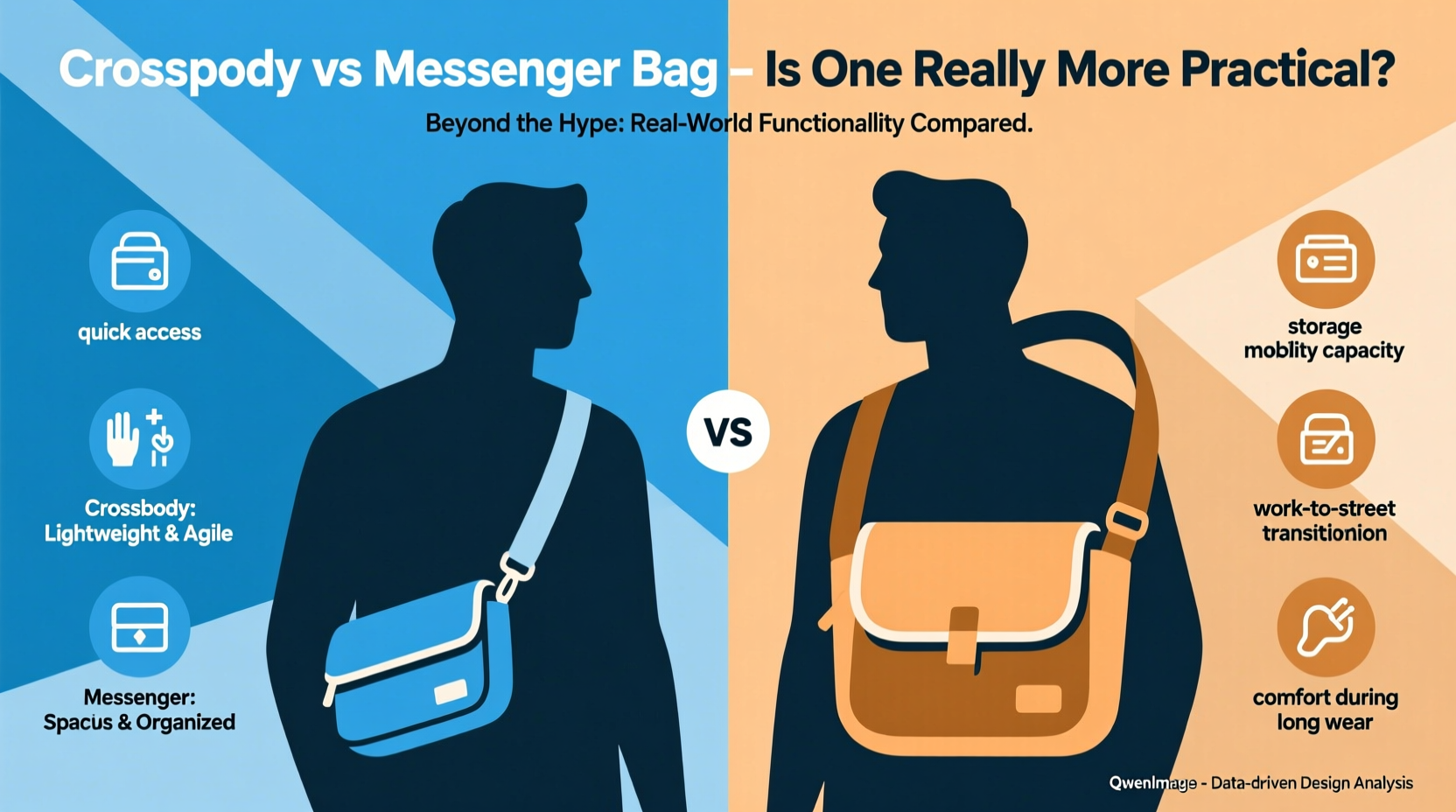 crossbody vs messenger bag is one really more practical or is it just hype