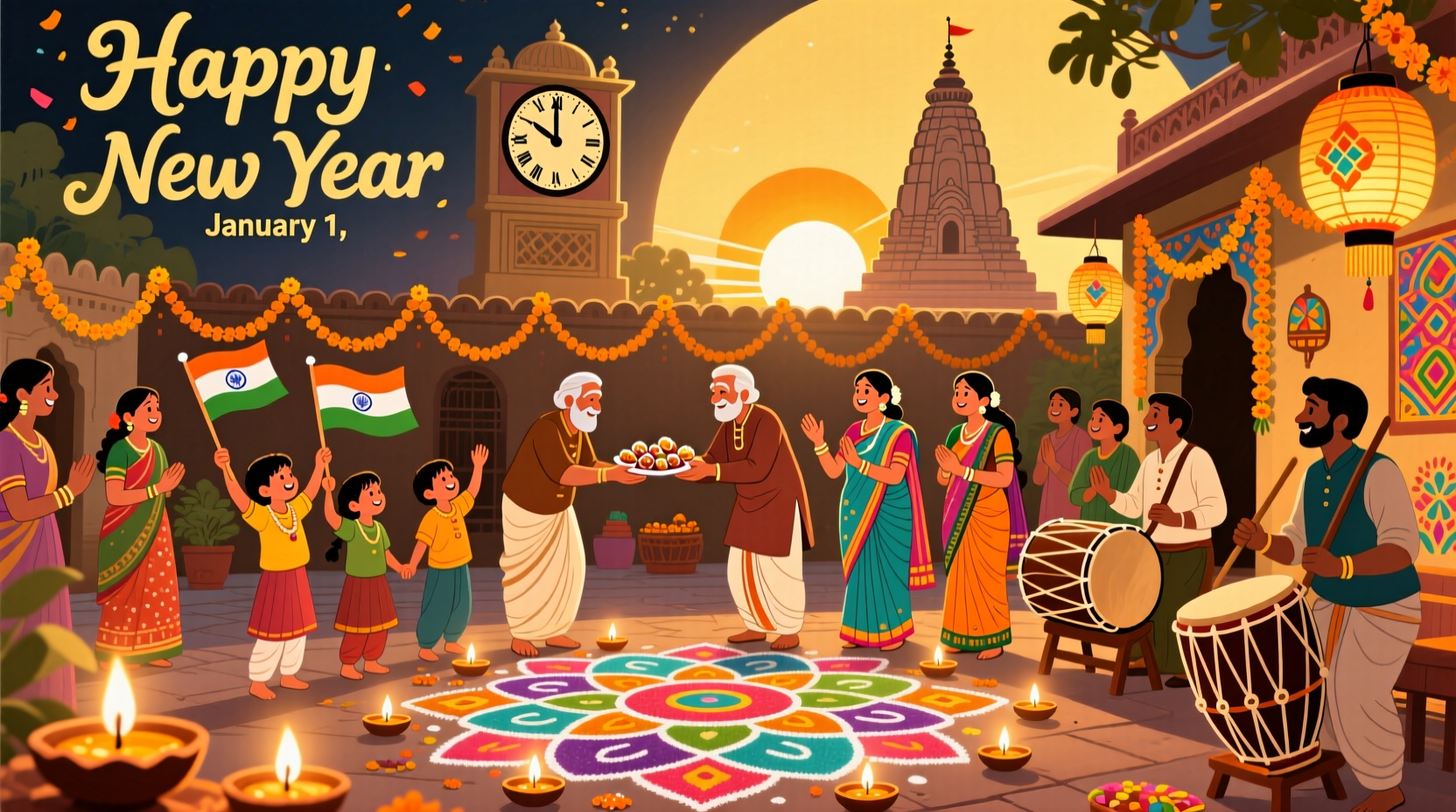 why new year is celebrated in india