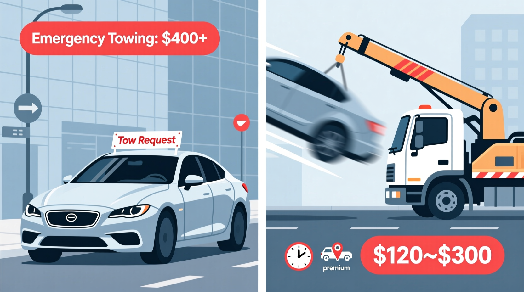 how much does it cost to get a towed car