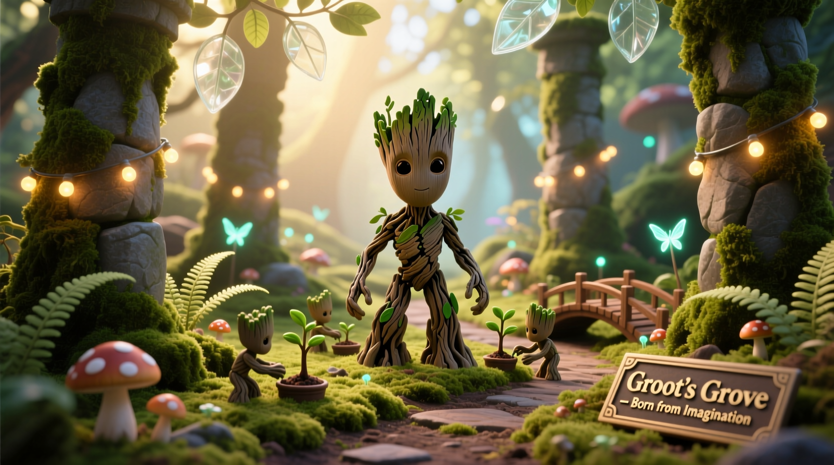 creative guide how to build a stunning miniature garden featuring groot figurines