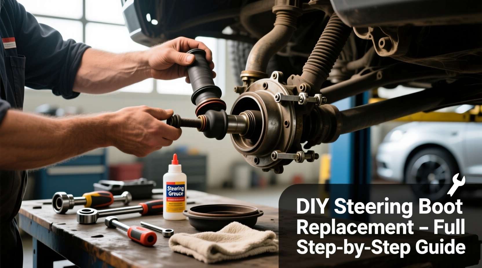 diy steering boot replacement