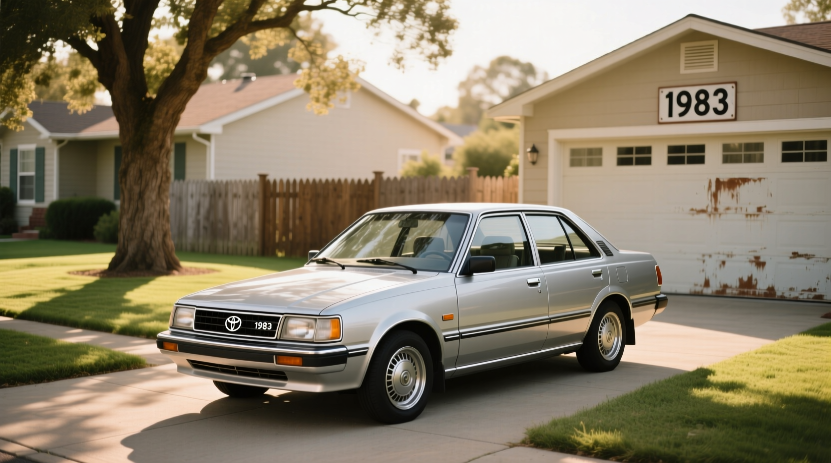 1983 Toyota Corolla hatchback similar in design to the 1981 model