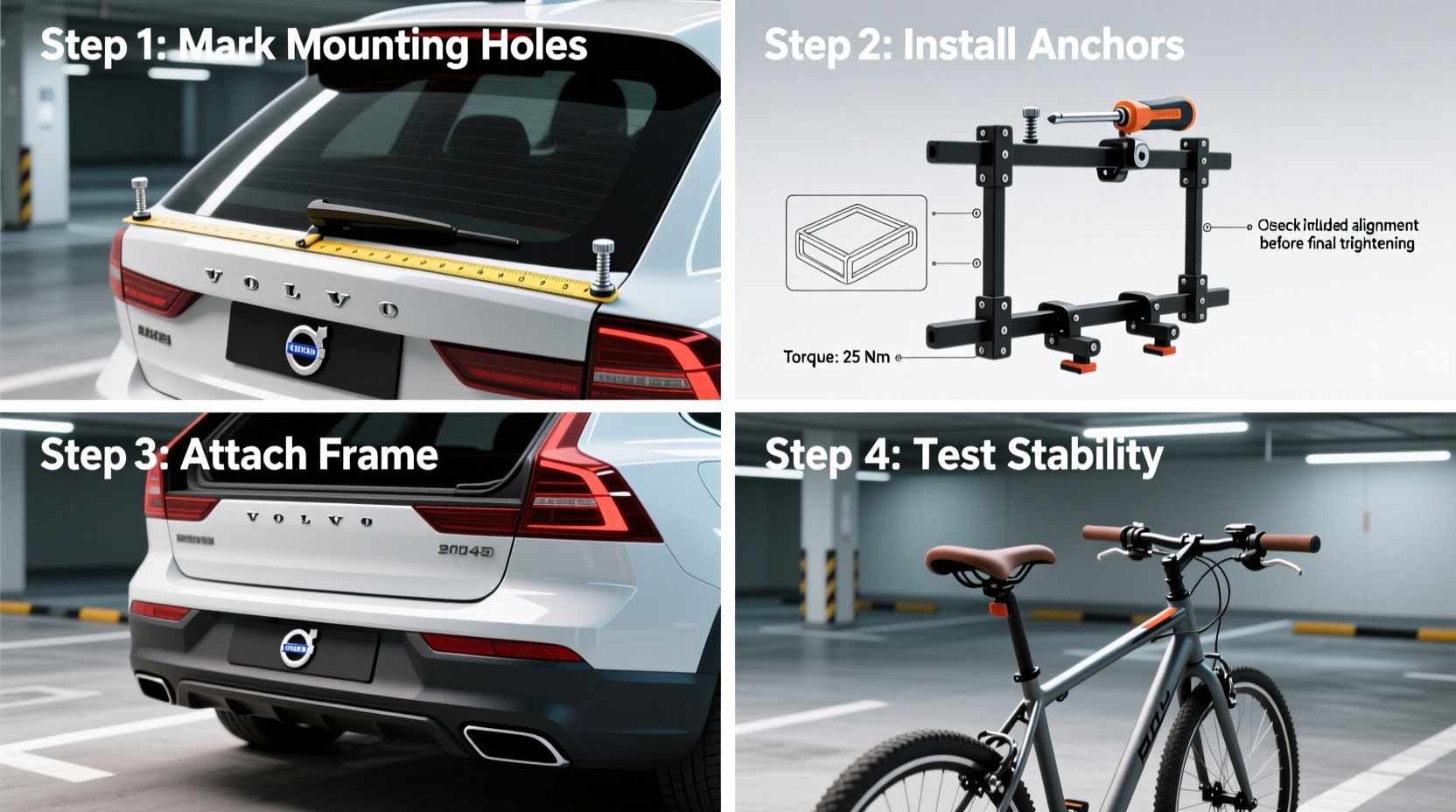 How to Install a Bike Rack on a Volvo V40: Step-by-Step Guide