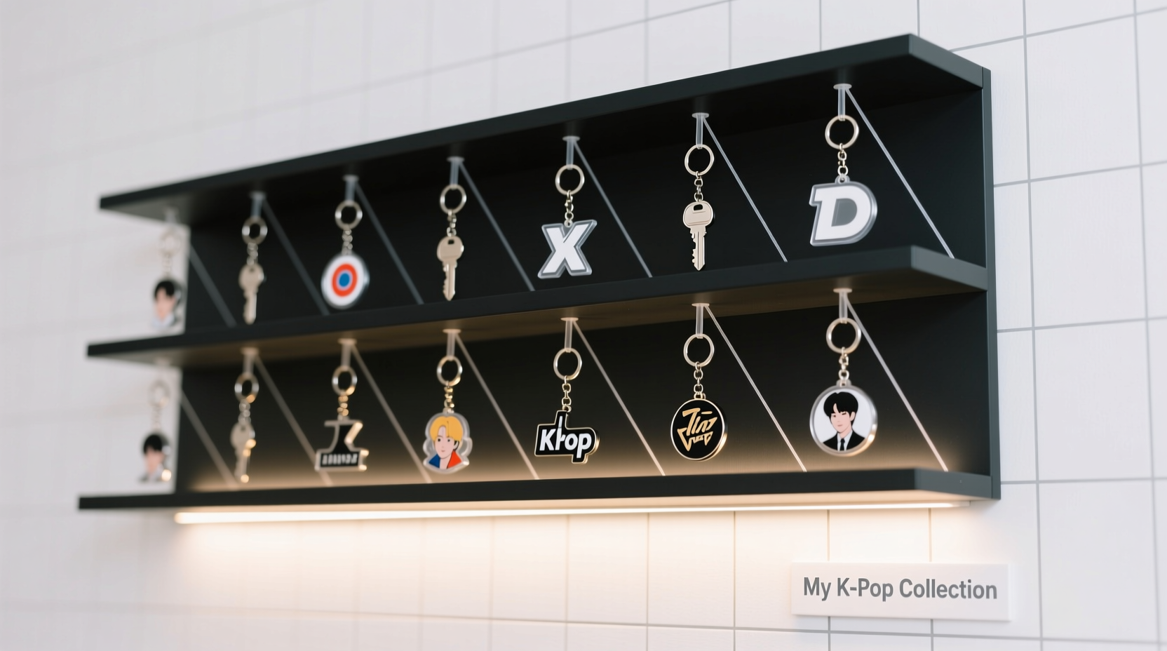 creative and space saving ways to showcase your kpop keychain collection at home