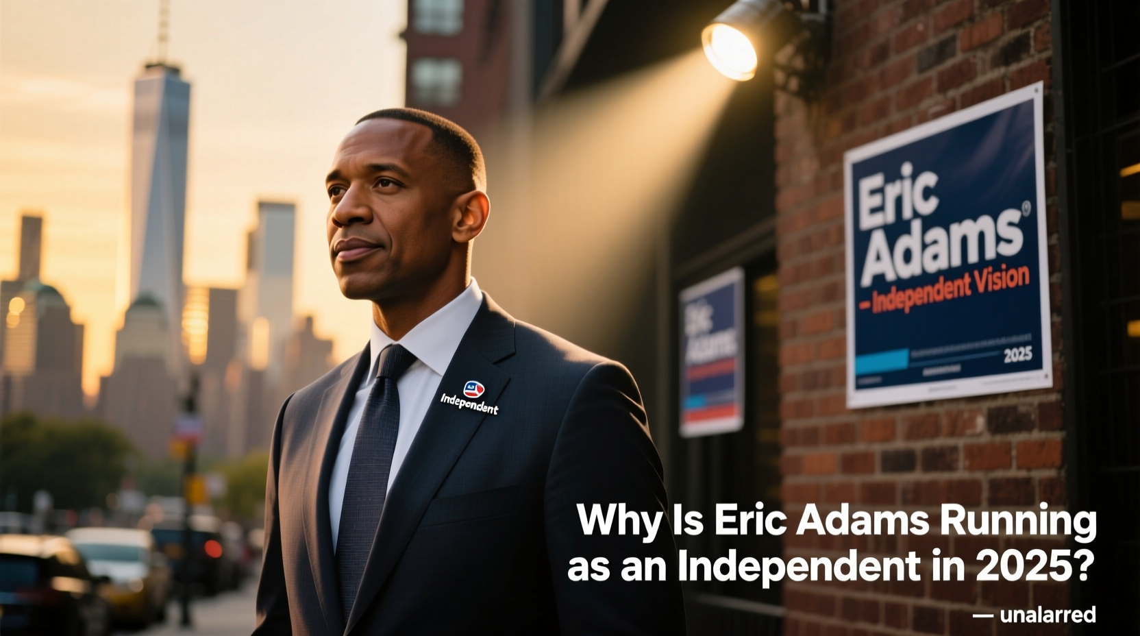 why is eric adams running as an independent 2025 election