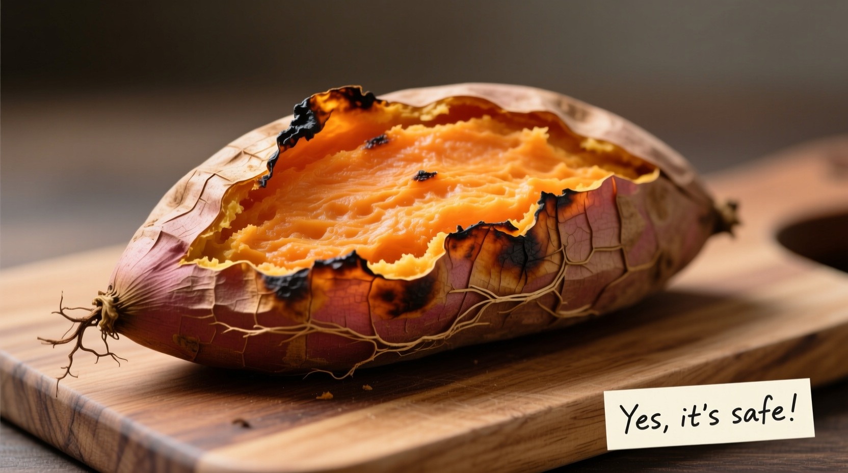 is it ok to eat sweet potato skin