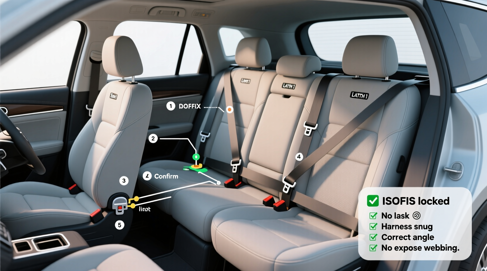 7 seater install safety guide