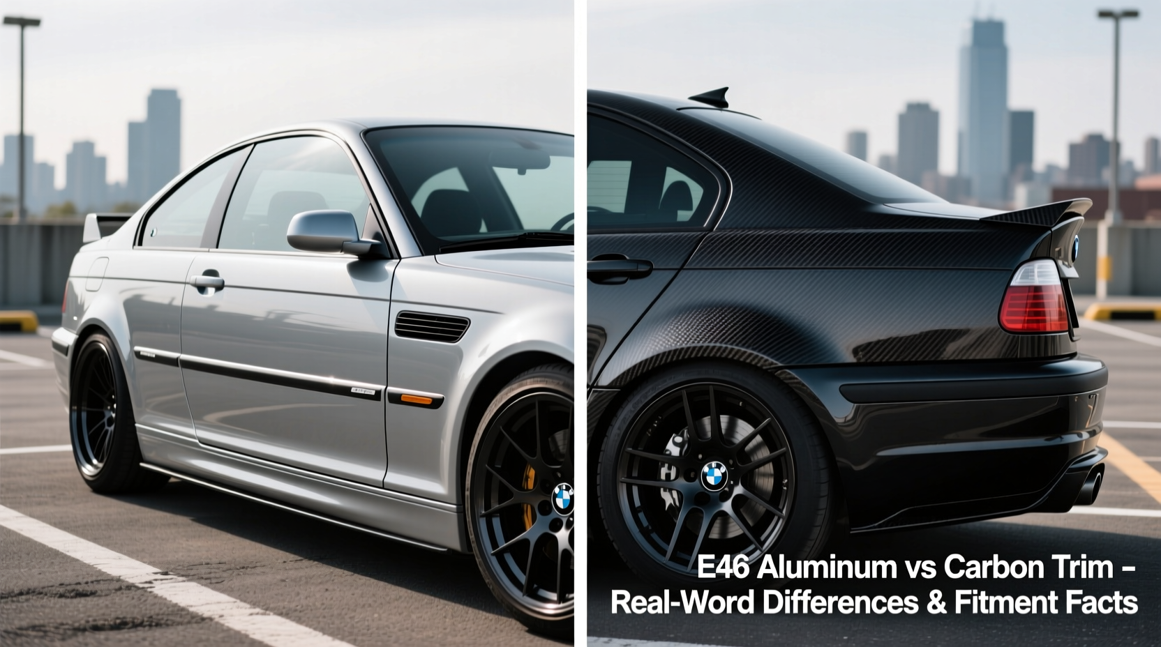 e46 aluminum vs carbon trim