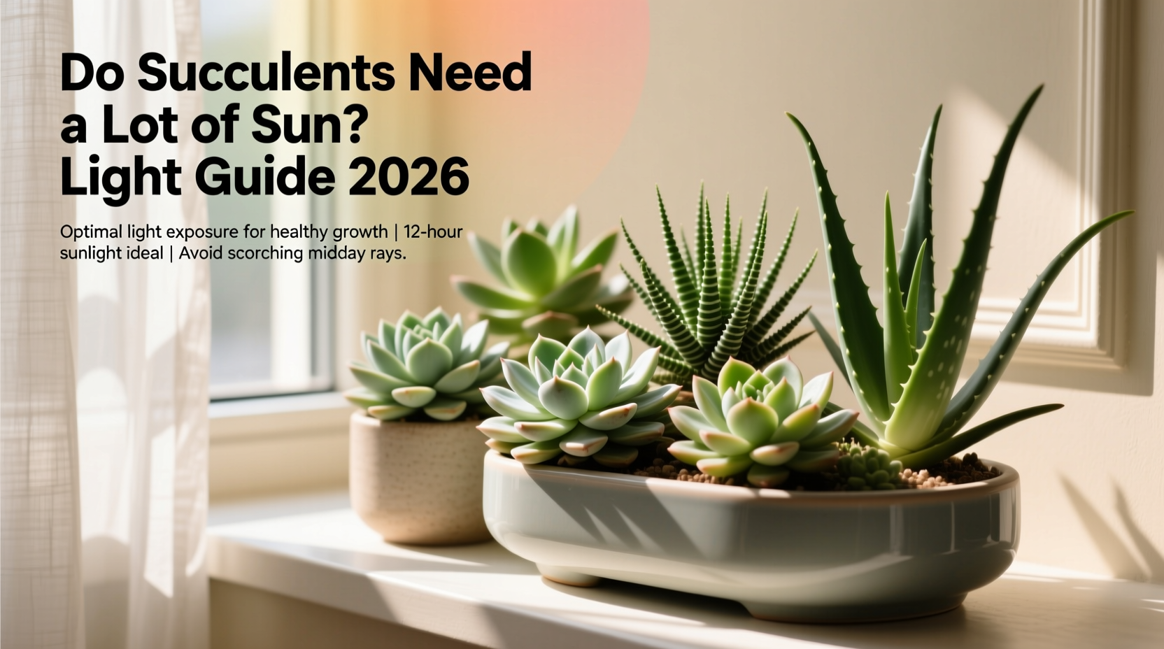 does succulents need a lot of sun
