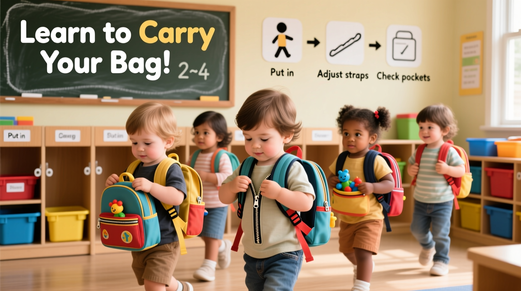 practical tips to help toddlers learn to carry and care for their own backpack