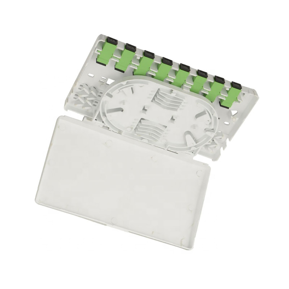 8 Core 8 Ports FTTH Floor Distribution Box Wall Mounted Mini Termination Box