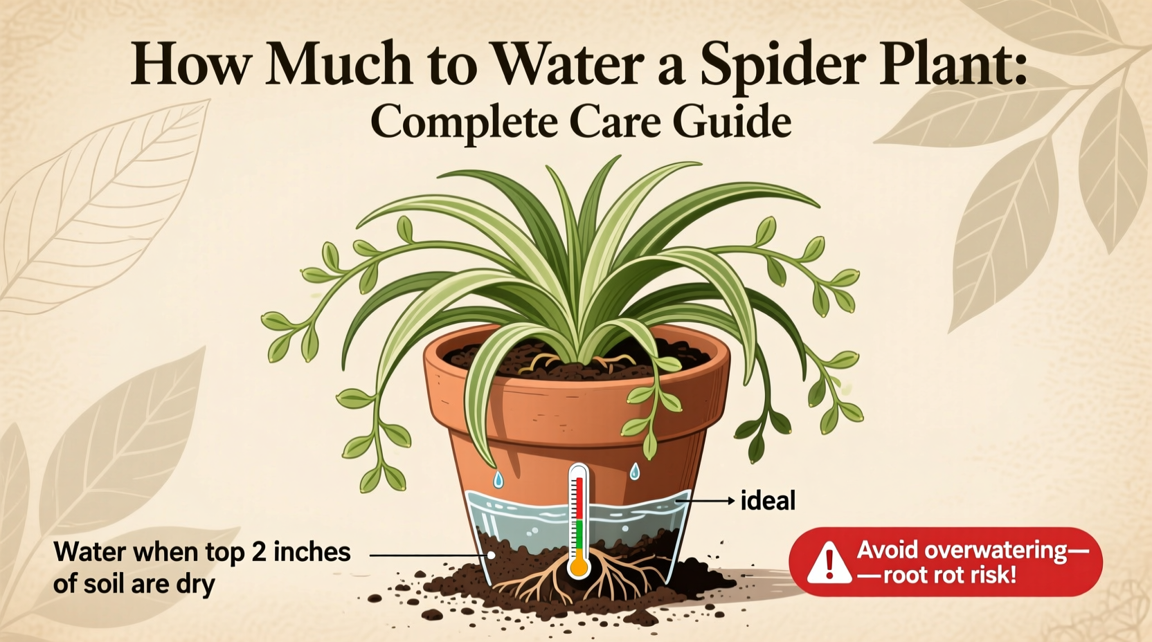 how much to water spider plant