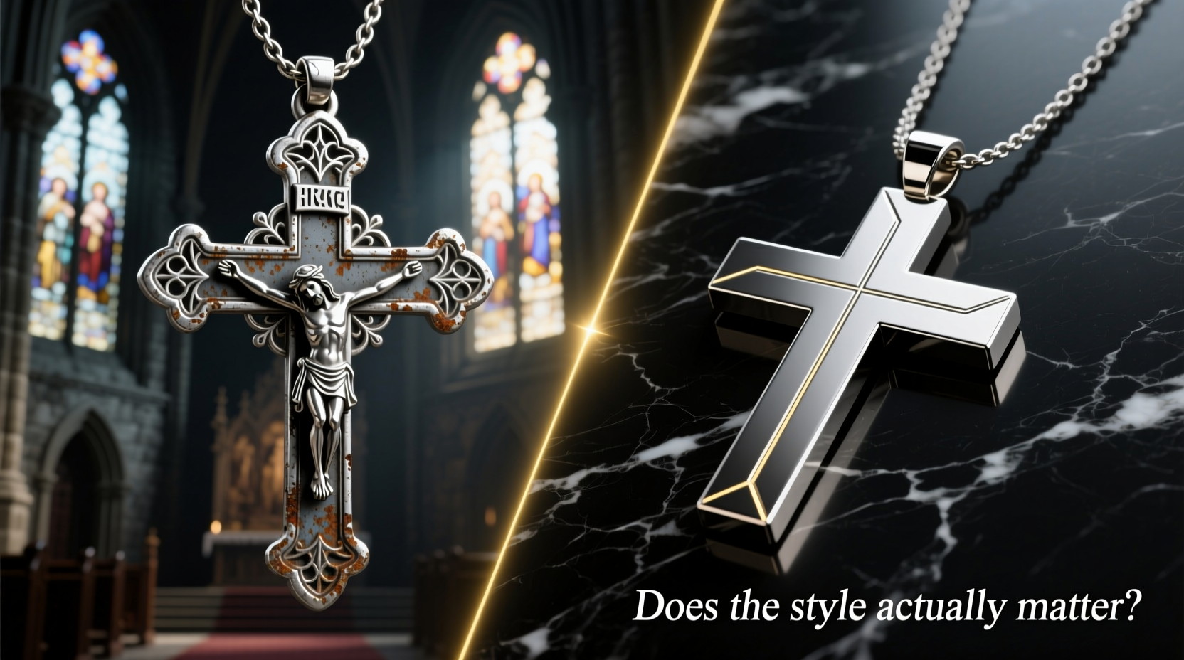 medieval vs modern cross pendants does the style actually matter