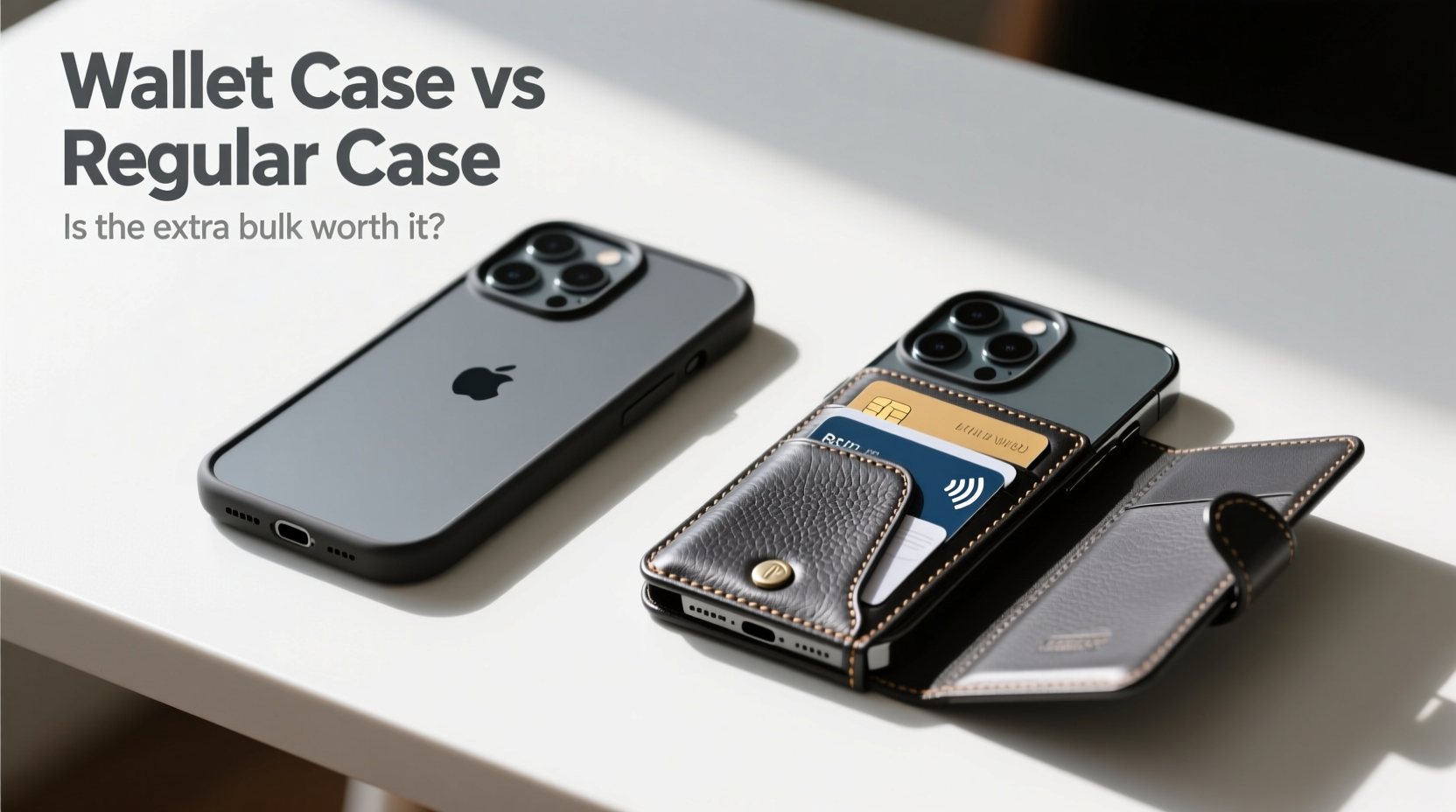 wallet phone case vs regular case is the extra bulk worth it