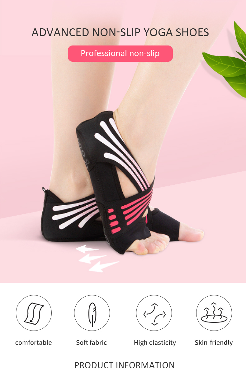 Non Slip Half Toe Yoga Shoes with Anti Skid Grip,Pilates Dance Shoes for Girls