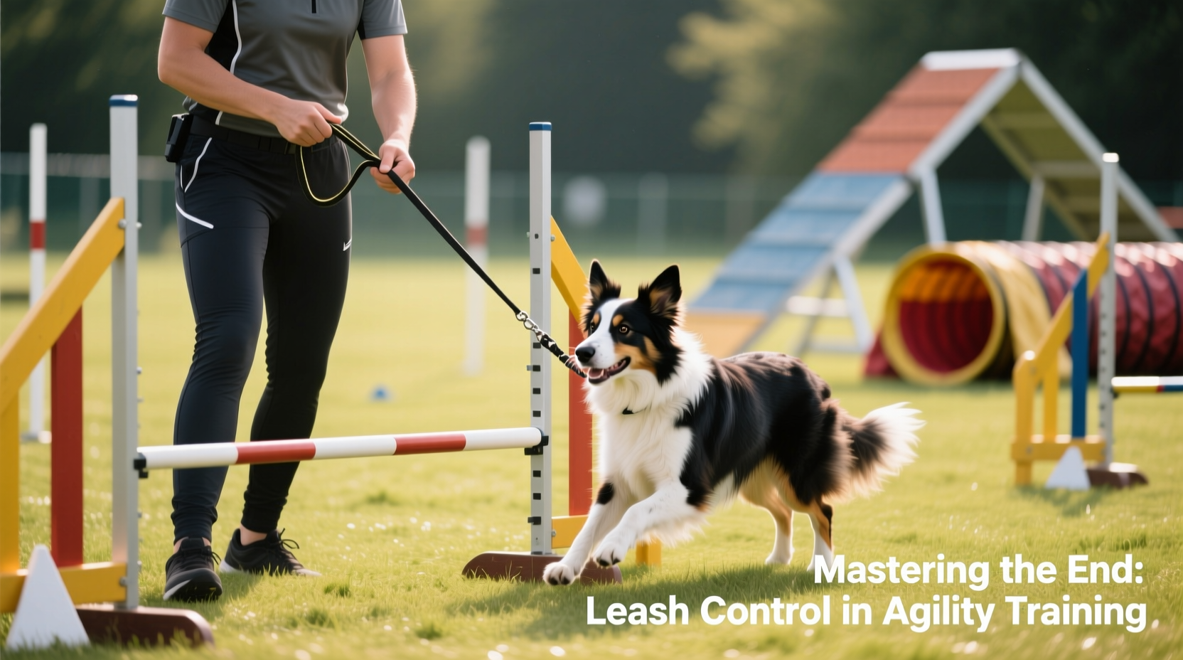 mastering the end of course how to use a leash to keep your dog focused in agility training