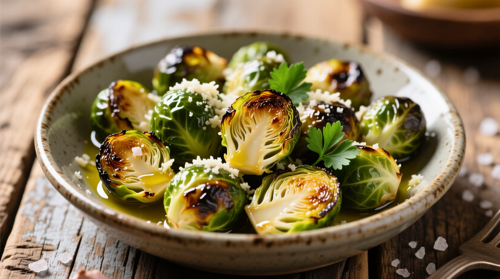 brussel sprouts with garlic and parmesan cheese
