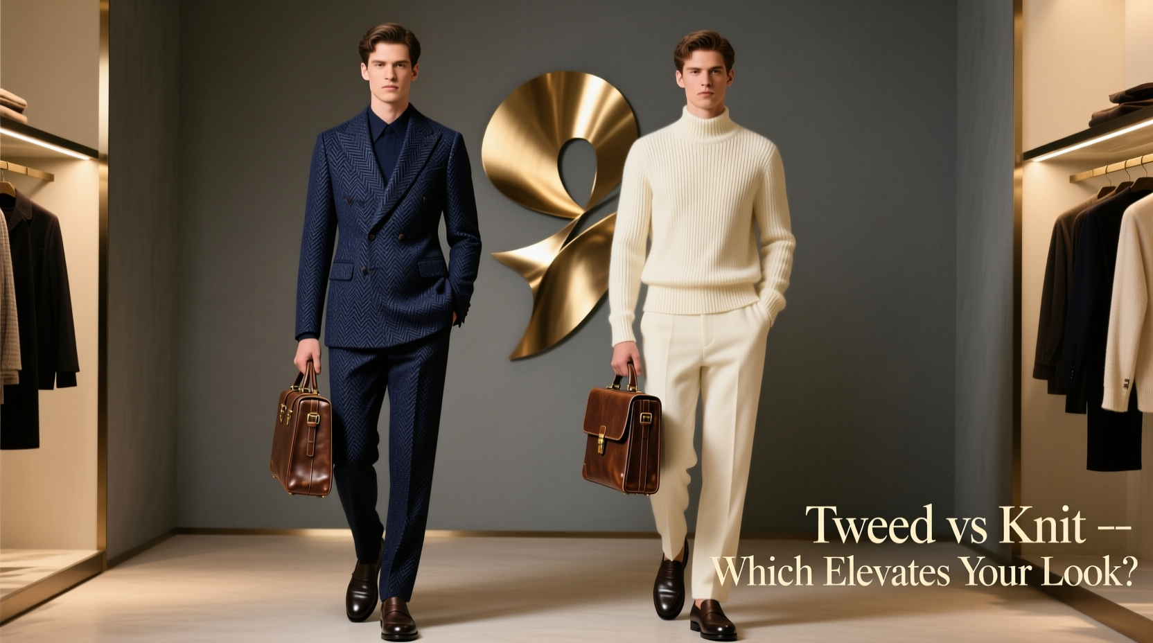 tweed suit set vs knit set which one actually makes you look more expensive