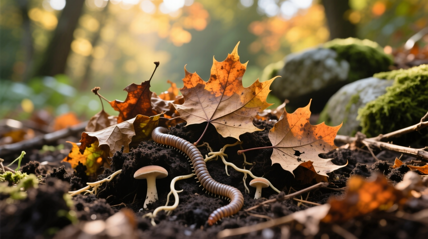 composting leaves