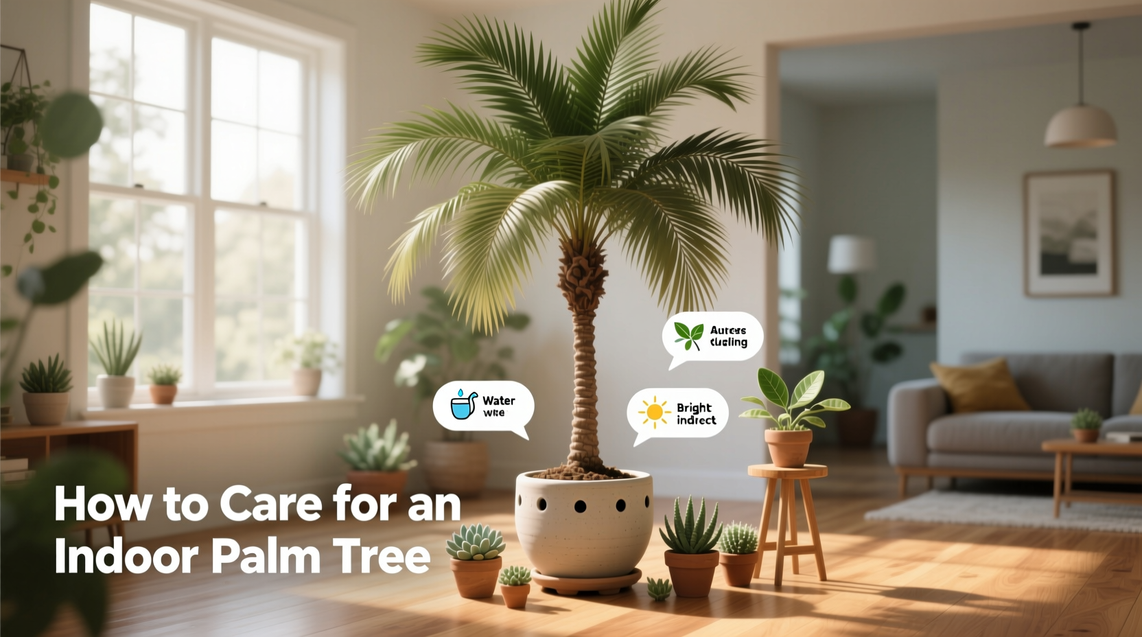 how to care for an indoor palm tree