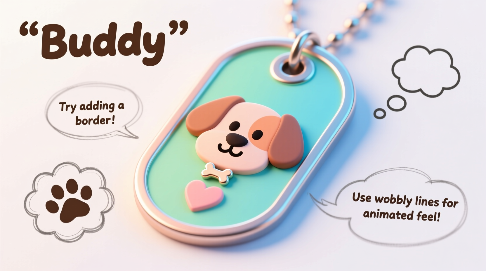 step by step guide how to draw a cartoon dog tag with creative tips