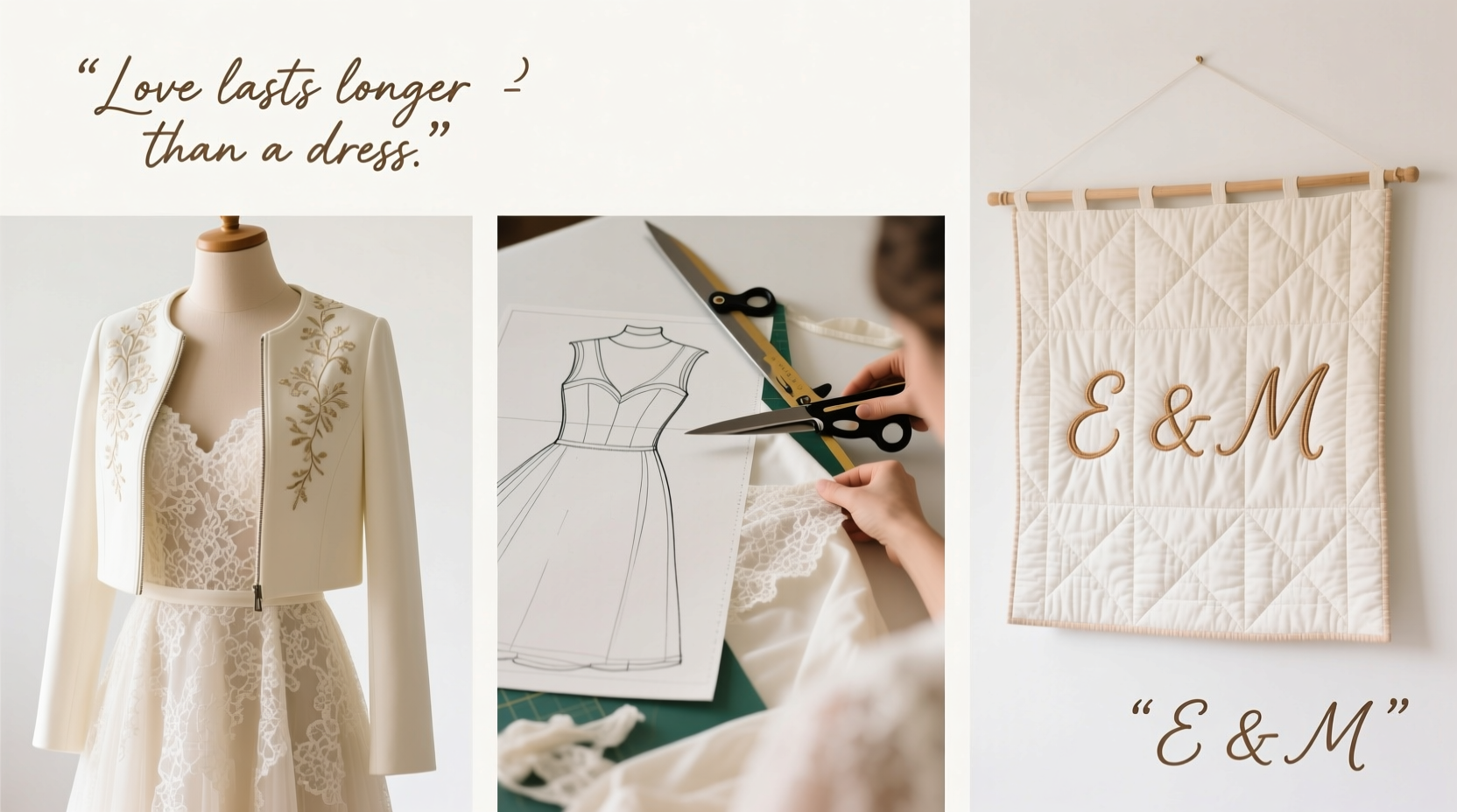 how to repurpose a wedding dress