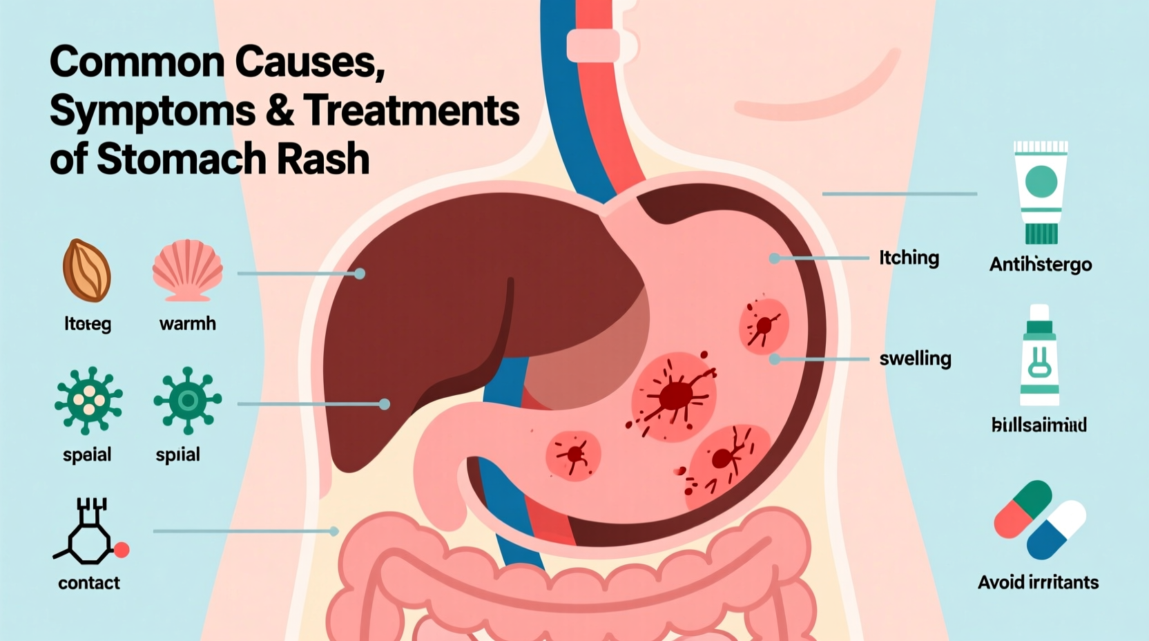 Rash On Stomach Common Causes Symptoms Treatment Options 2