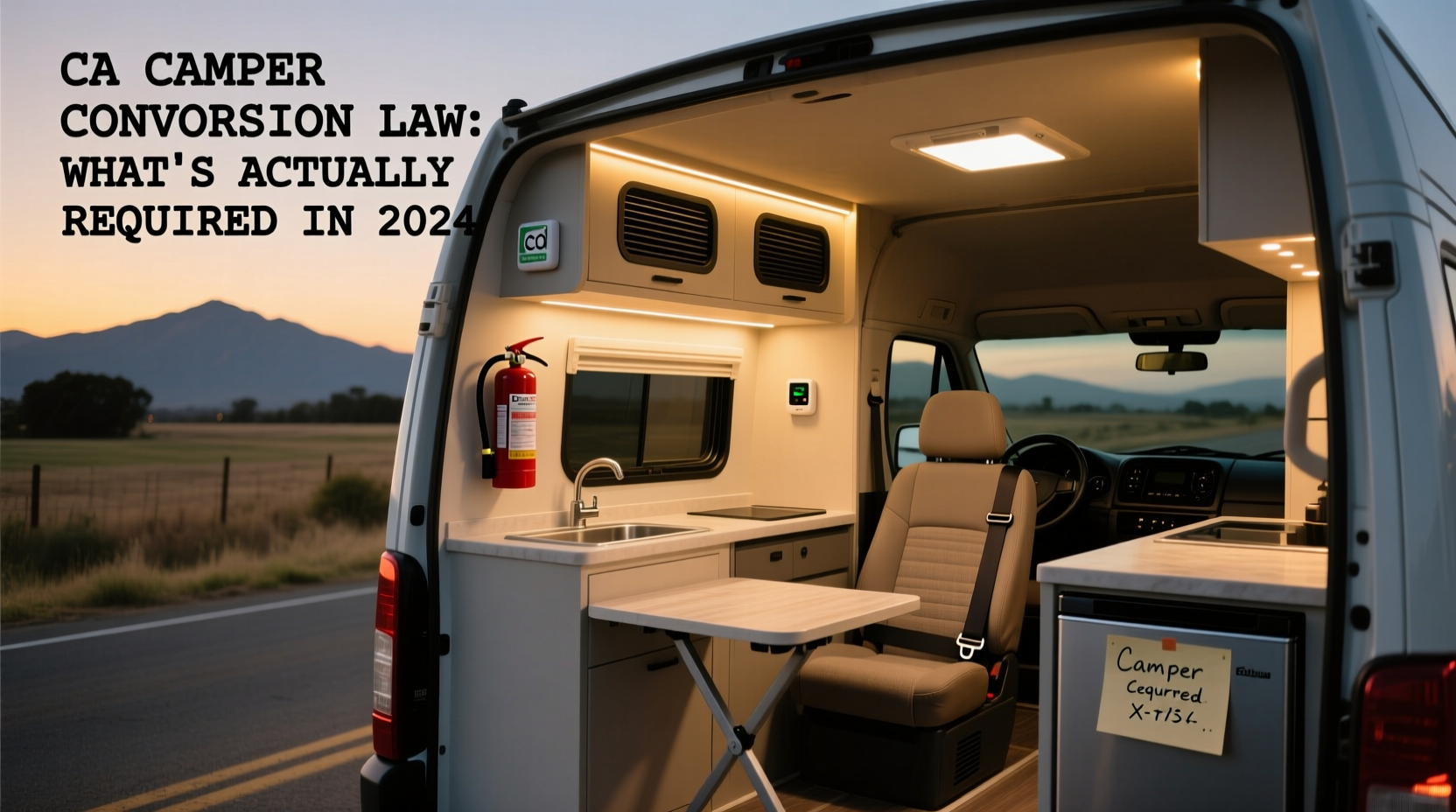 ca camper conversion law