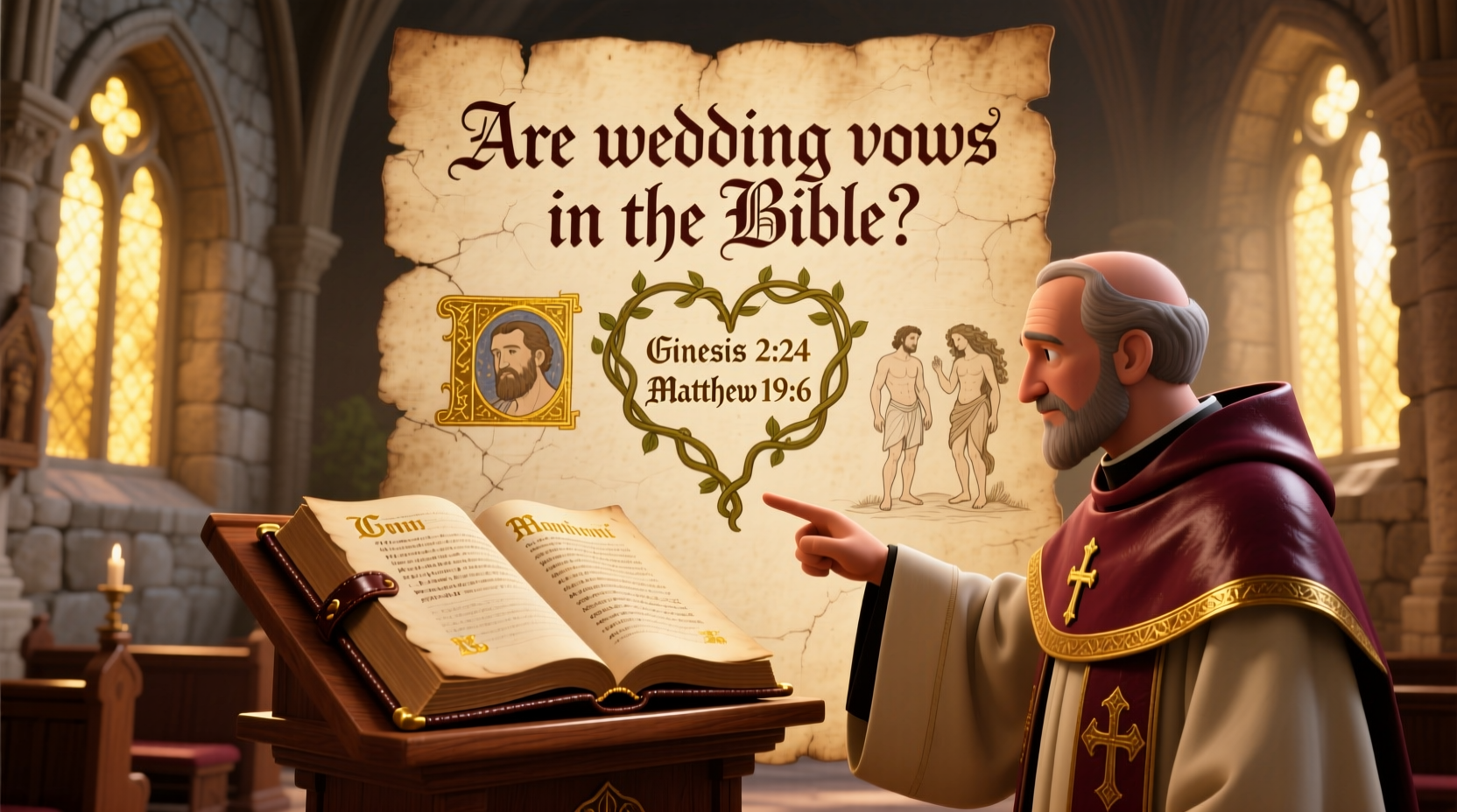 are wedding vows in the bible