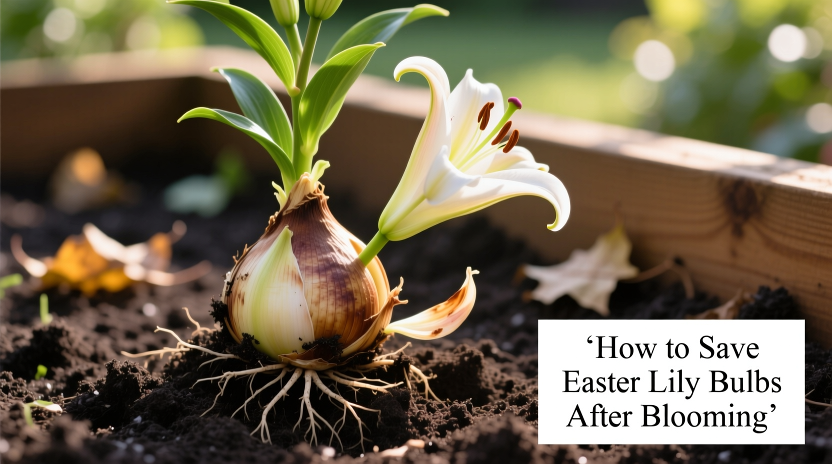 how to save easter lily bulbs