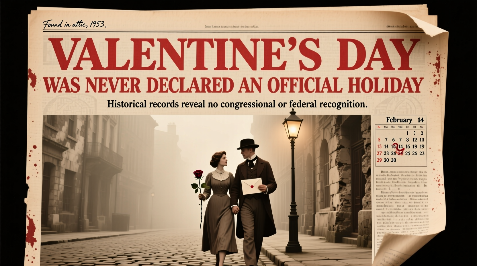 Valentine's Day Was Never Declared an Official Holiday