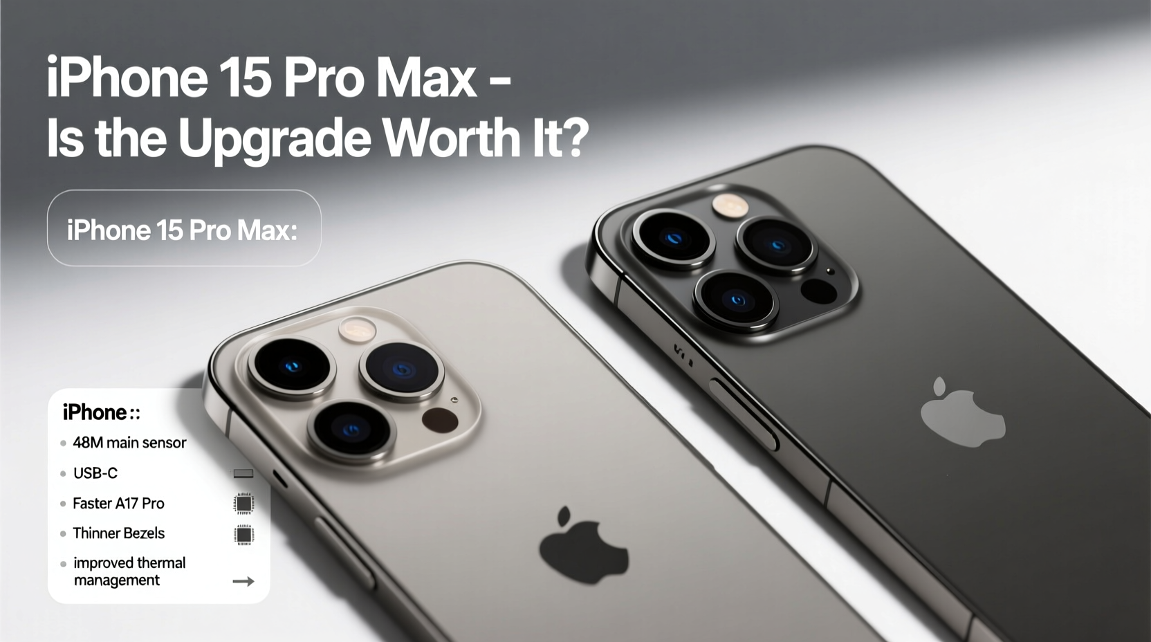 iphone 13 pro max to iphone 15 pro max is the upgrade really worth it