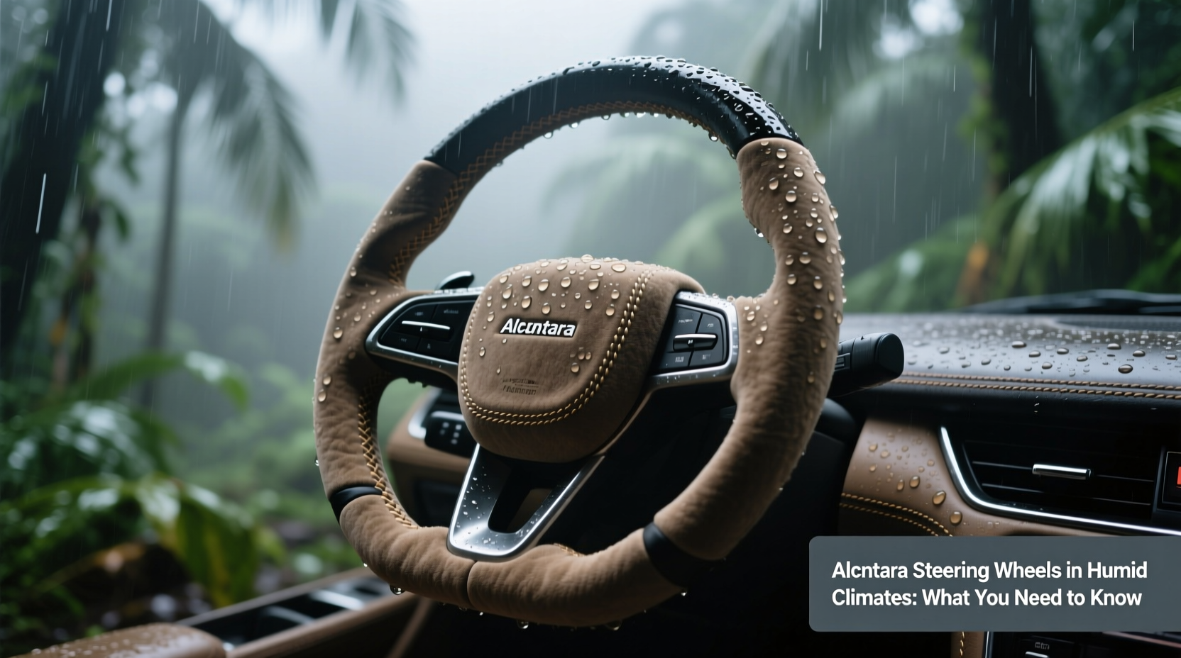 alcantara steering wheel humid climate