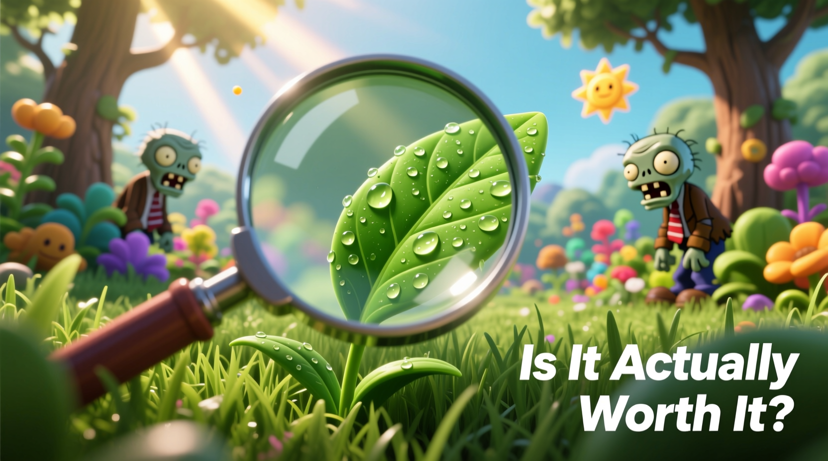 magnifying grass in plants vs zombies 2 is it actually worth it