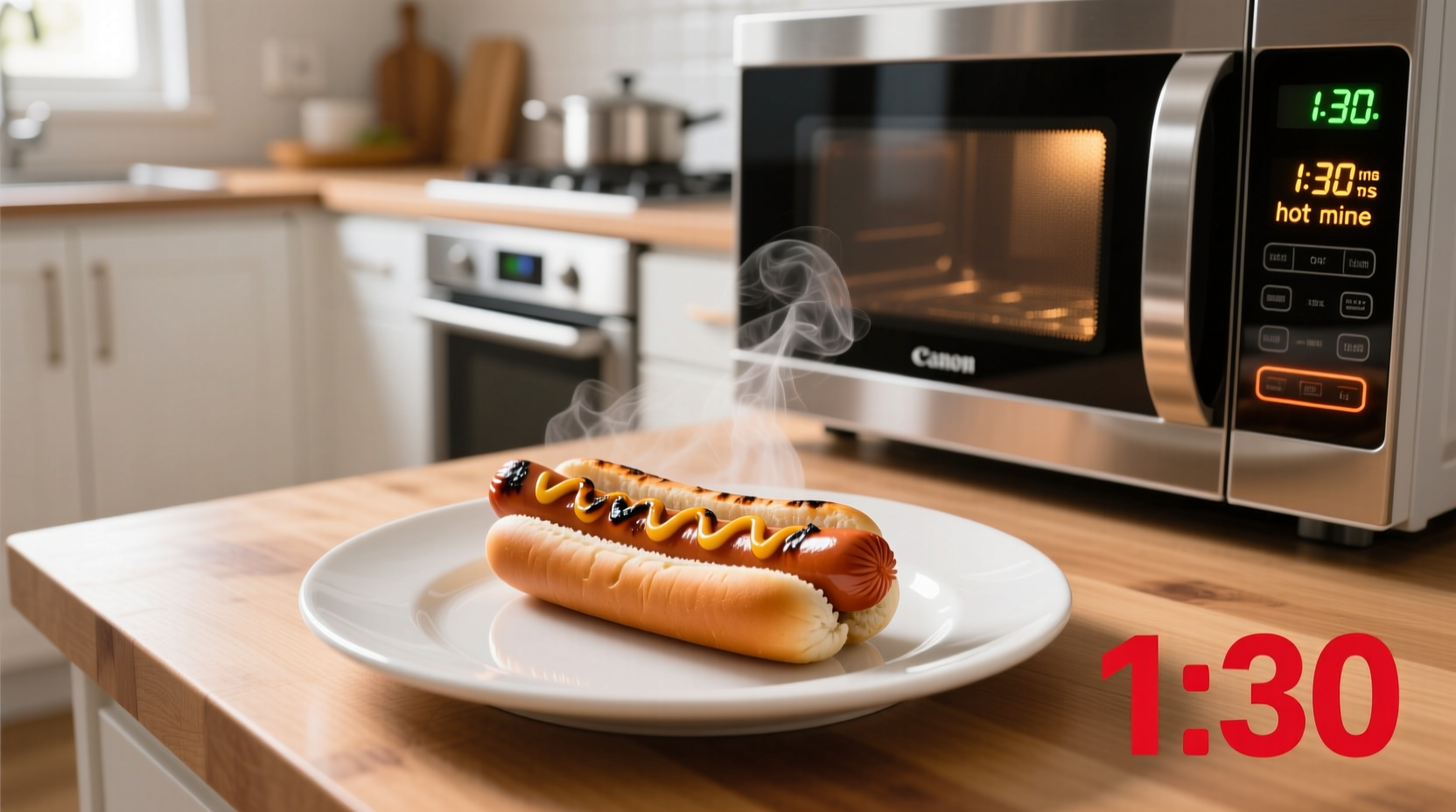 how long to cook hot dogs in microwave