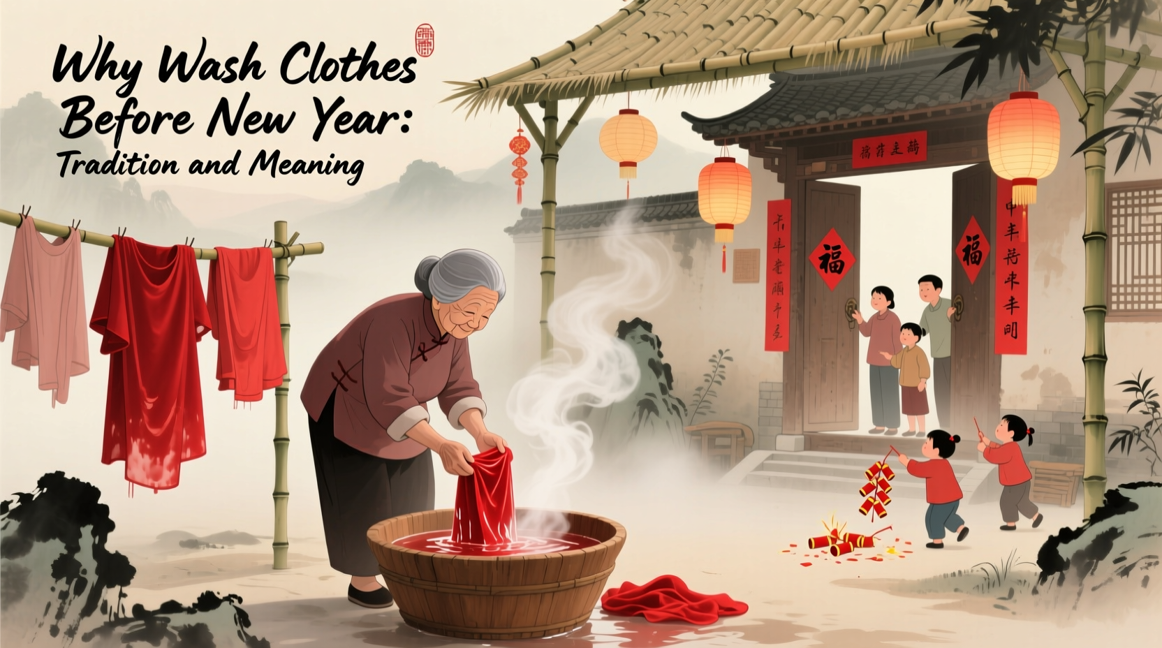 why wash clothes before new year