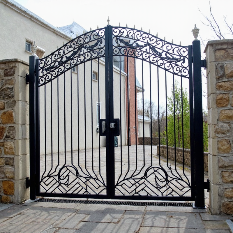 Driveway Gates for Style, application: sports venues, featuring sleek, modern, and durable design.