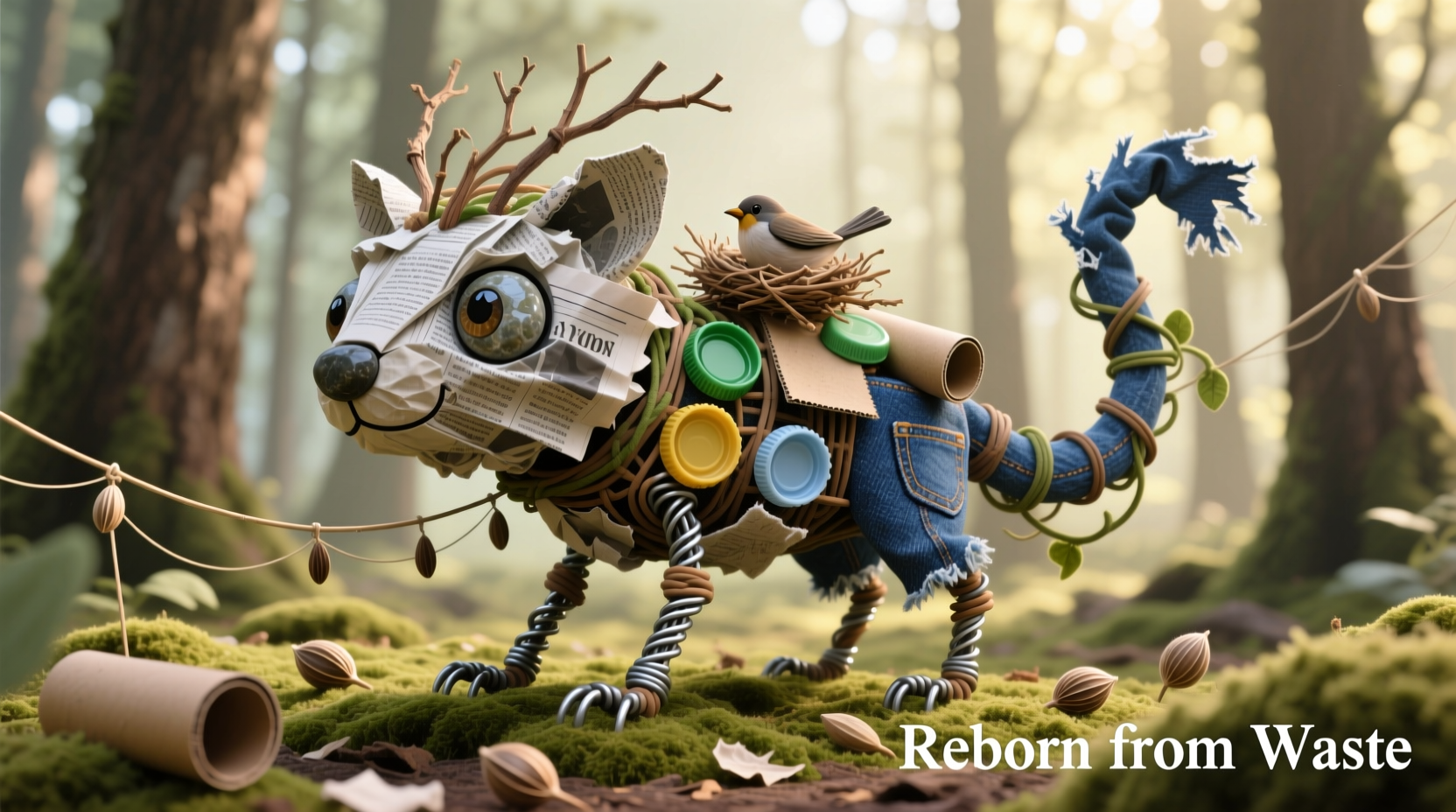 Eco-friendly craft using recycled materials