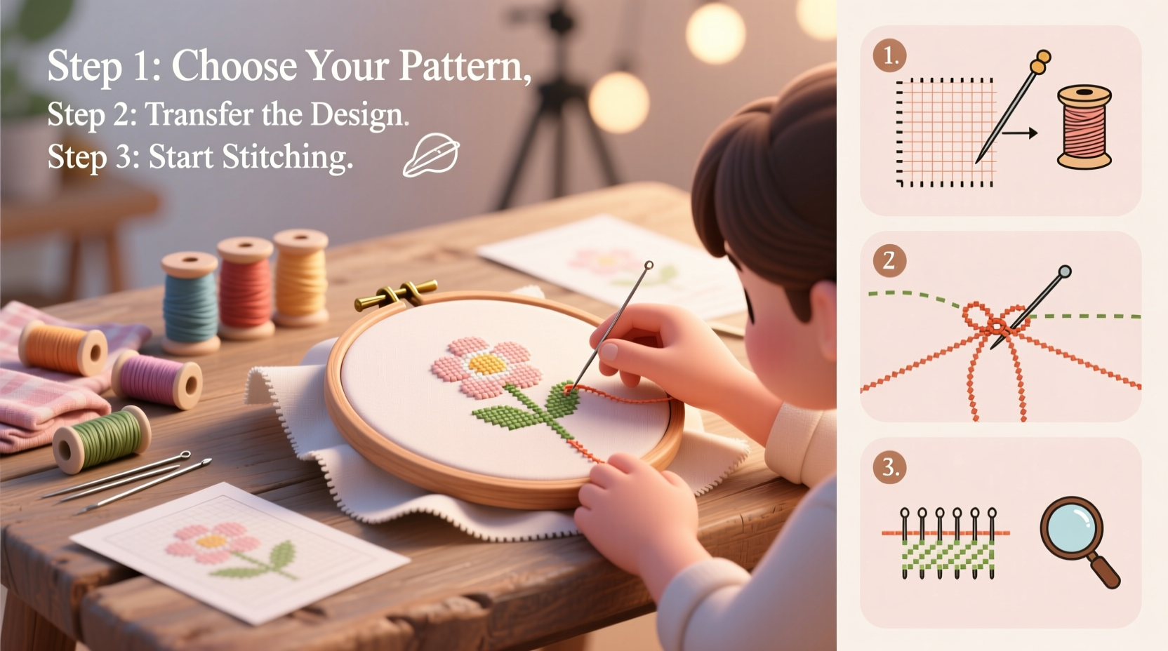 mastering how to cross stitch a step by step guide for beginners and beyond