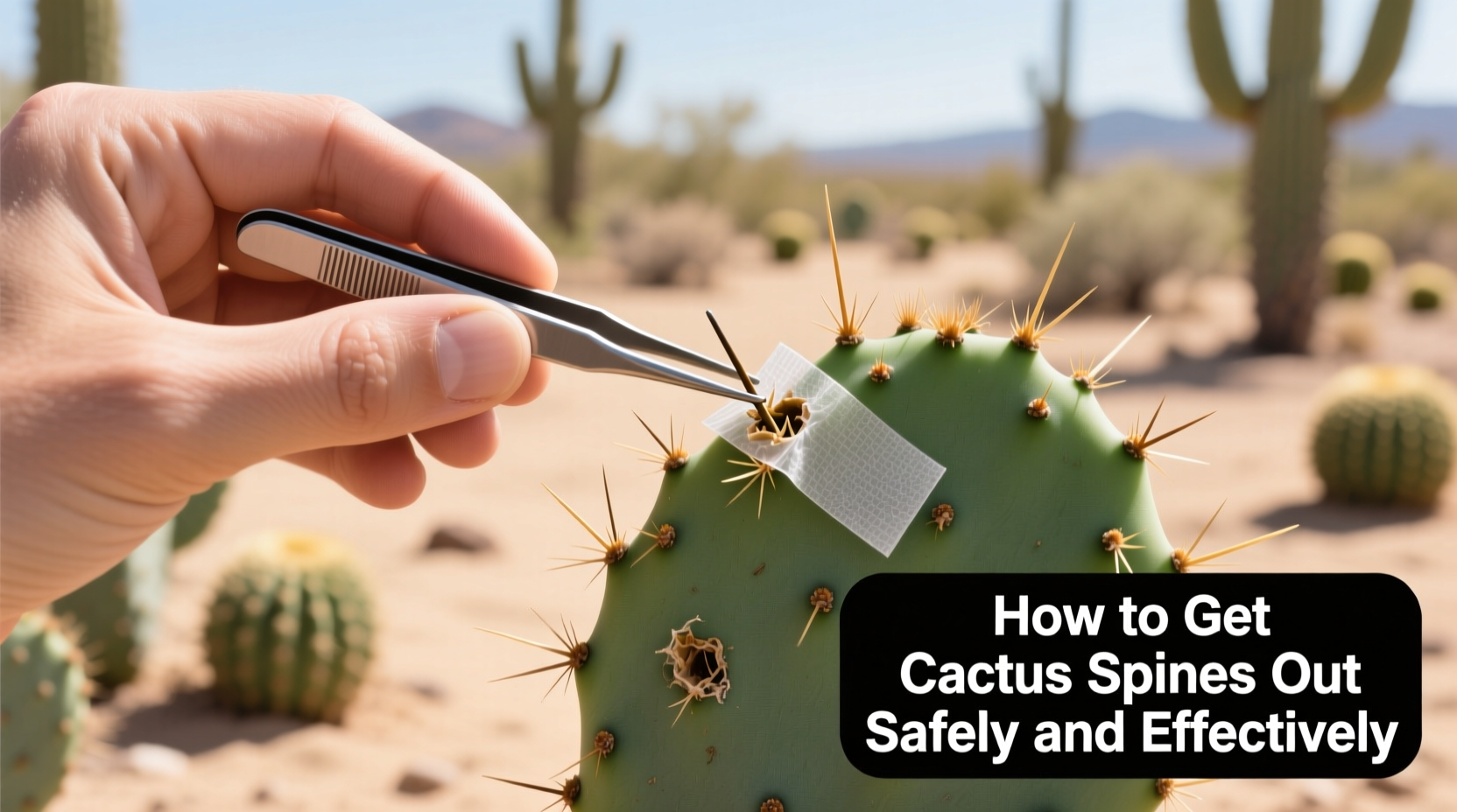 how to get cactus spines out