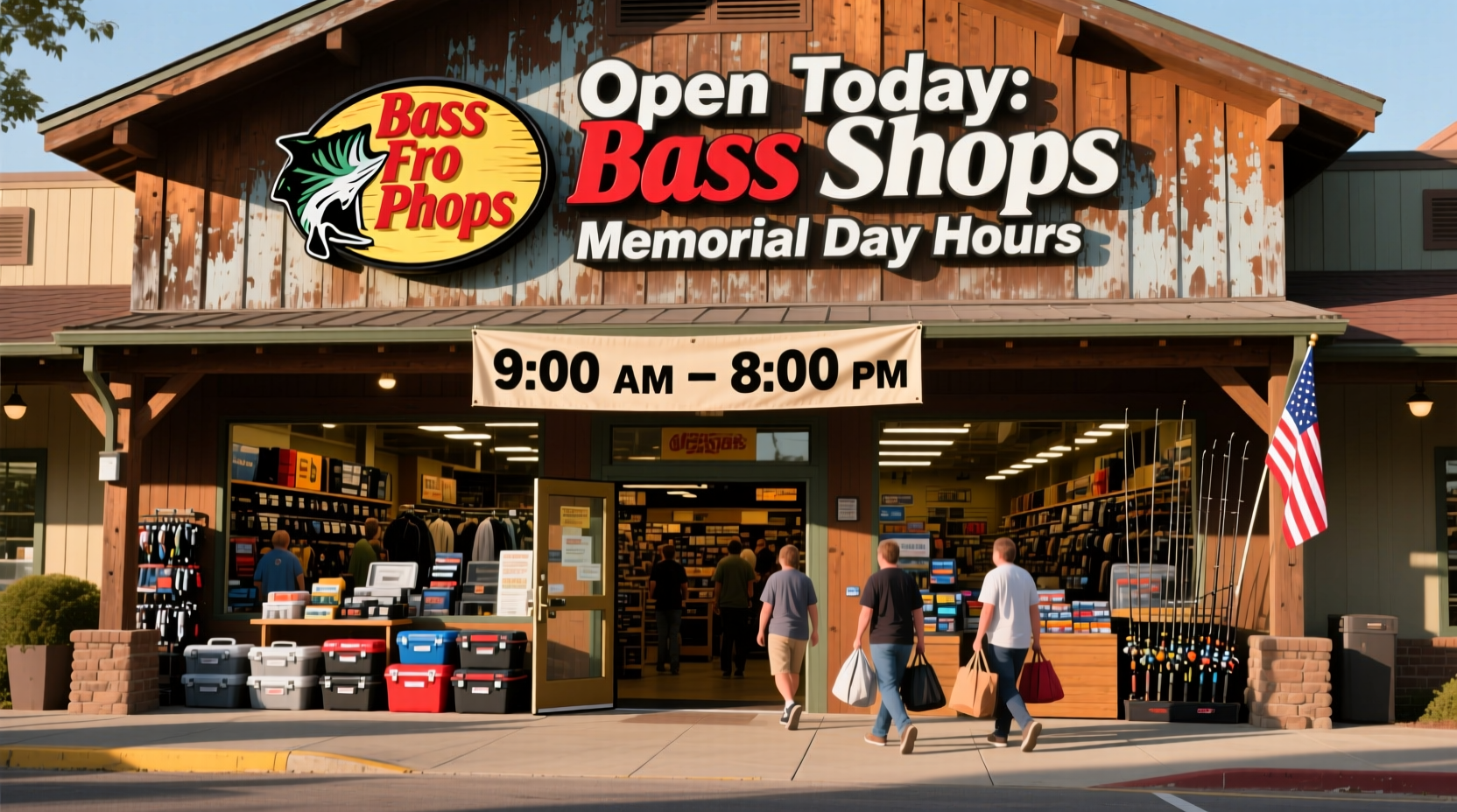 is bass pro shop open on memorial day