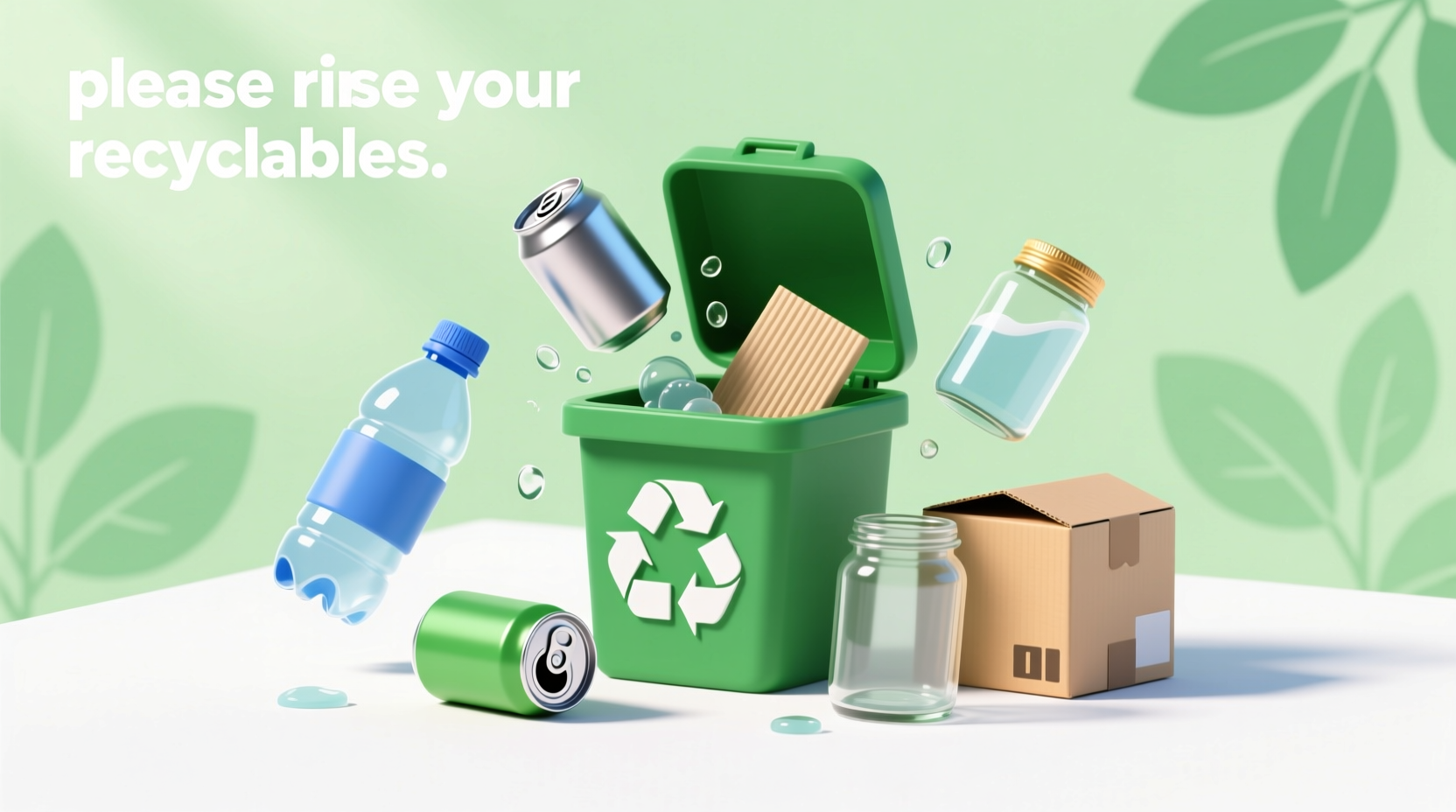 please rinse your recyclables