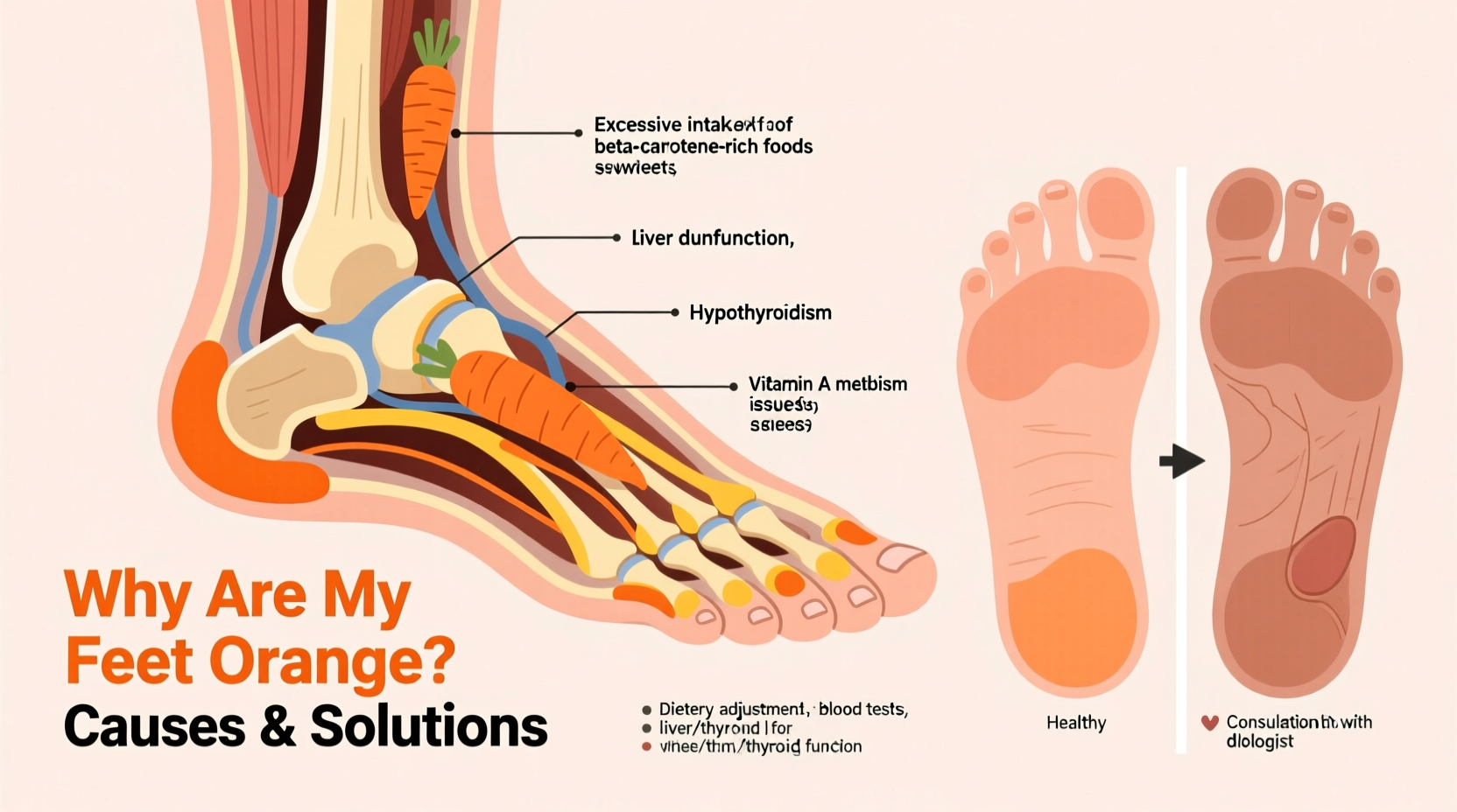 why are my feet orange causes and what to do