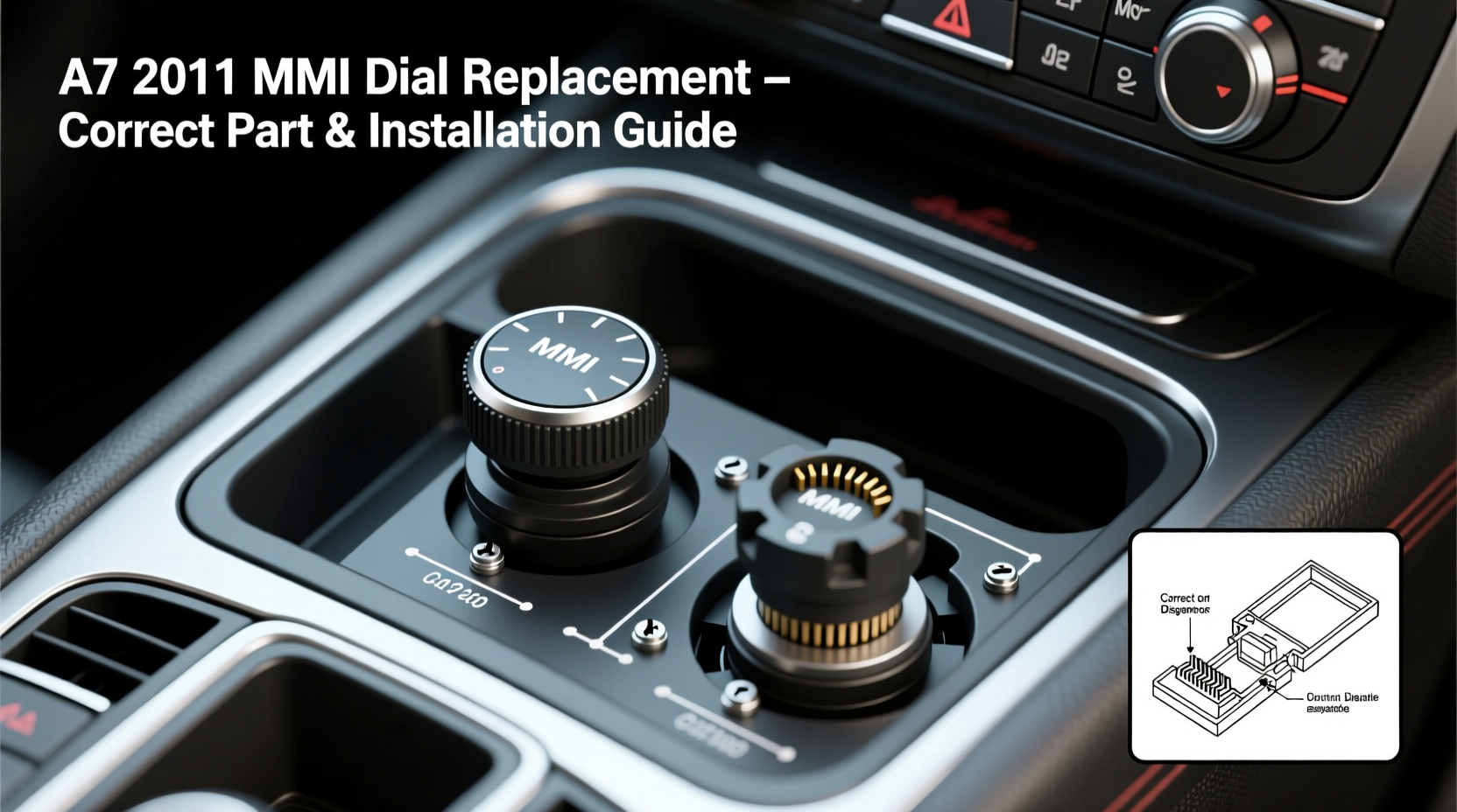 A7 2011 MMI Dial Replacement: Correct Part & Installation Guide