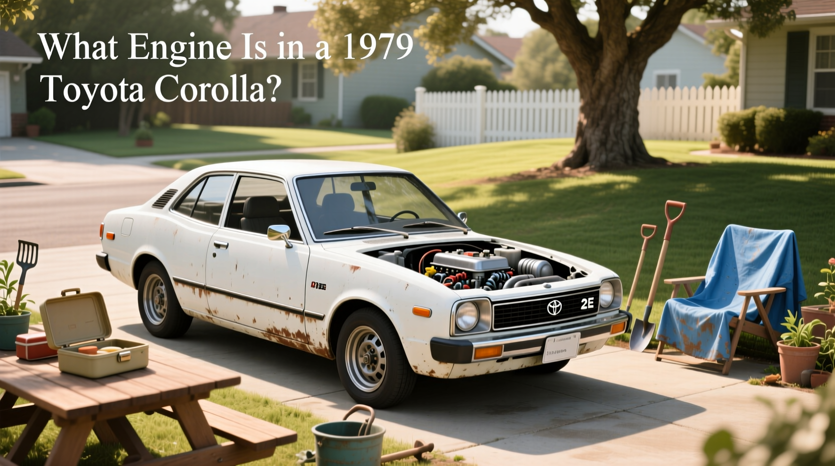 Rear three-quarter view of a 1979 Toyota Corolla hatchback showing taillight design and rear spoiler